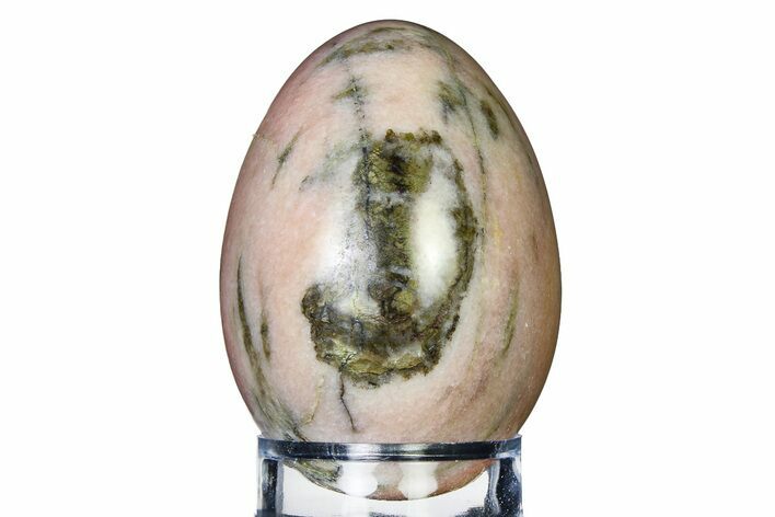 Polished Pink Harquahala Marble Egg - Arizona #322427